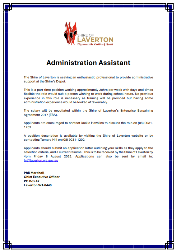 Administration Assistant Depot