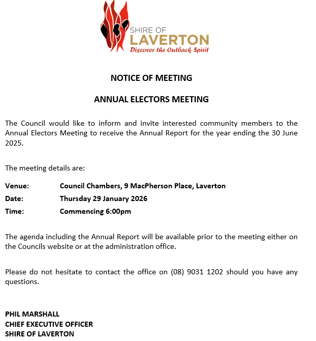 Annual Electors Meeting